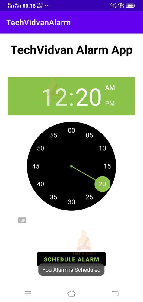 Android Alarm Manager TechVidvan