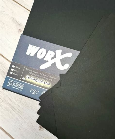 Worx Black Premium Specialty Paper 200gsm300gsm 10 Sheets