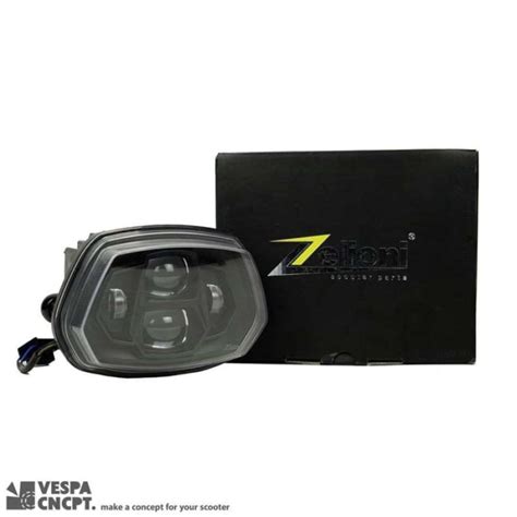 Promo Daymaker Zelioni Headlamp Led Smoke Vespa Sprint 3v Iget Lamps