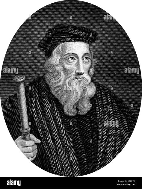 Retrato De John Wycliffe Un Fil Sofo Te Logo Escol Stico