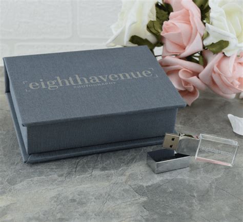 Personlised Crystal USB Stick 3 0 And Small Elegant USB Gift Box