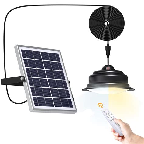 Buy Solar Lights Indoor Outdoor Dual Color Switchable Solar Shed Light With Remote Control