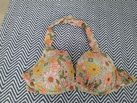 Blumen Bikini Oberteil Grösse D 80D Retro Vintage Look Kaufen auf Ricardo