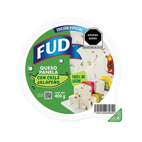 Queso Panela Fud Con Chile Jalapeño 400 G Walmart