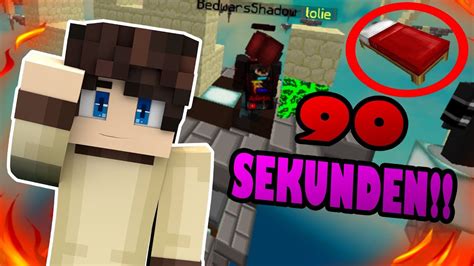 EINE BedWars RUNDE In 90 SEKUNDEN Gewinnen Minecraft BedWars Mit