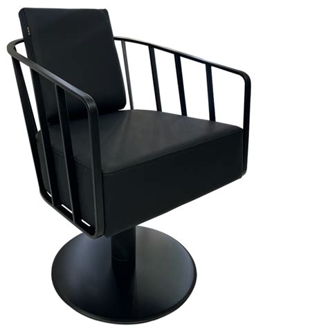 The Willow Salon Styling Chair Matte Black By SEC Salon Equipment