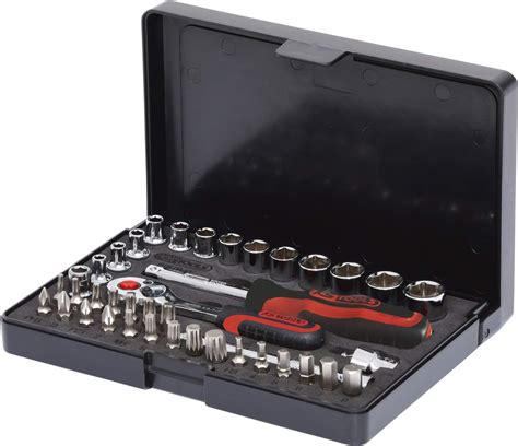 Ks Tools Chromeplus Socket Set Pcs Amazon Co Uk