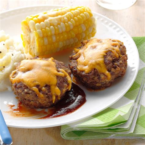 Bbq Meat Loaf Minis Recipe Taste Of Home