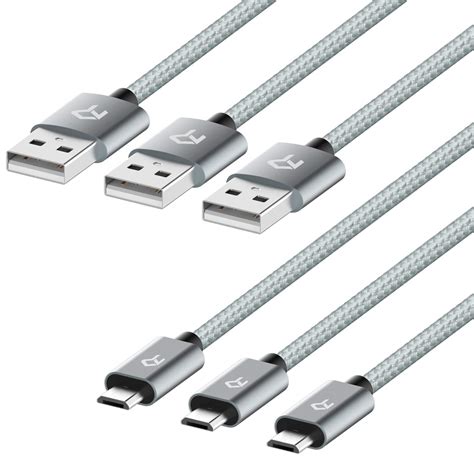 Rankie Cable Micro Usb Trenzado De Nylon Alta Velocidad Sync Y Datos