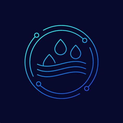 Absorption icon, absorb water linear design 34853394 Vector Art at Vecteezy