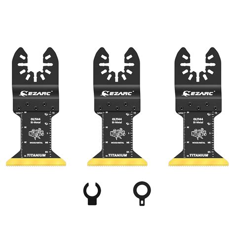 Ezarc Pi Ces Lame Oscillante Multi Outils En Titane Accessoires Pour