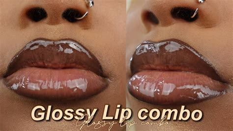 My glossy lip combo - YouTube