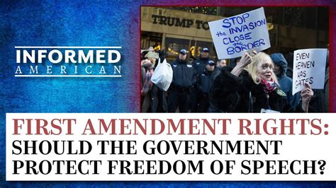 1st Amendment Rights Should The Government Do More To Protect Freedom