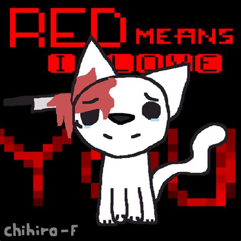 Pixilart - Red means I love YOU! by Chihiro-F