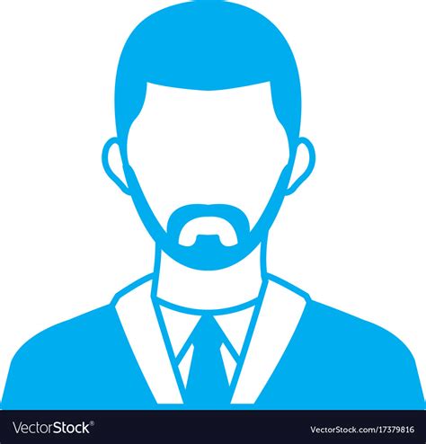 Businessman Avatar Cartoon Royalty Free Vector Image