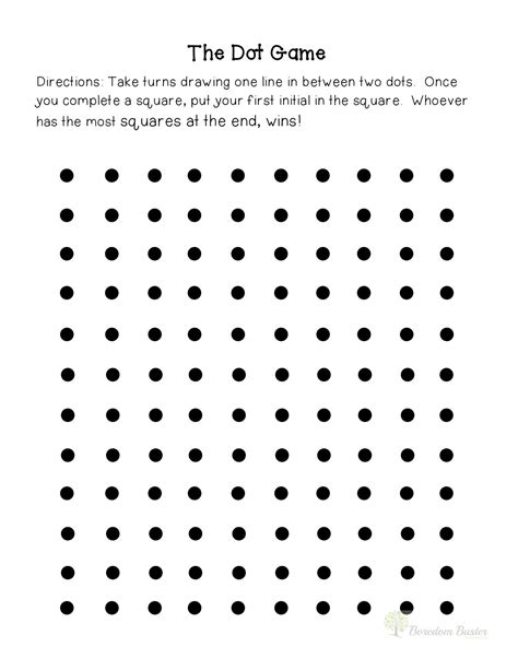 Dots Printable Game