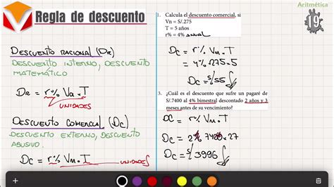 Regla De Descuento Youtube
