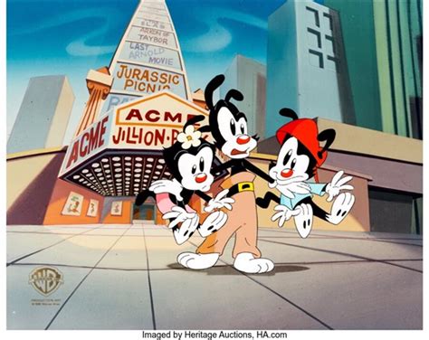 Animaniacs Yakko Wakko And Dot Production Cel Warner Brothers 1993 98