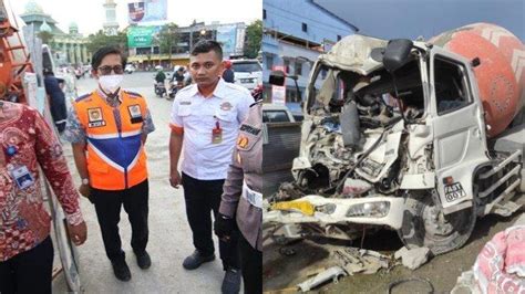 Kronologi Kecelakaan Maut Di Muara Rapak Truk Molen Tabrak Truk Molen