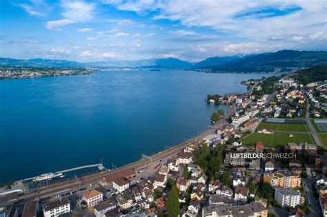 Luftbild W Denswil Und Z Richsee Luftbilderschweiz Ch