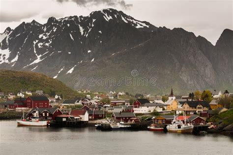 Typical Fishing Villages in Lofoten - Norway Editorial Photo - Image of ...