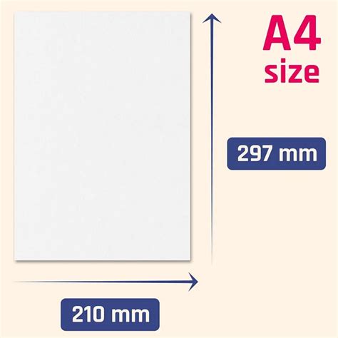 Buy Premify 50 Pieces Blank White Cards 300gsm 50 Sheets A4 Size