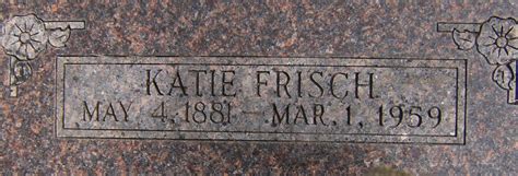 Katherine Katie Van Boening Frisch Memorial Find A Grave