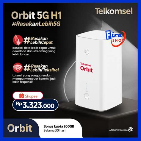 Jual Telkomsel Orbit Max H1 Modem Router Wifi Free Kuota Original