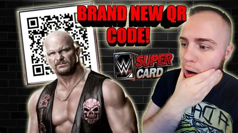 BRAND NEW STONE COLD QR CODE FOR WWE SuperCard Season 7 Noology