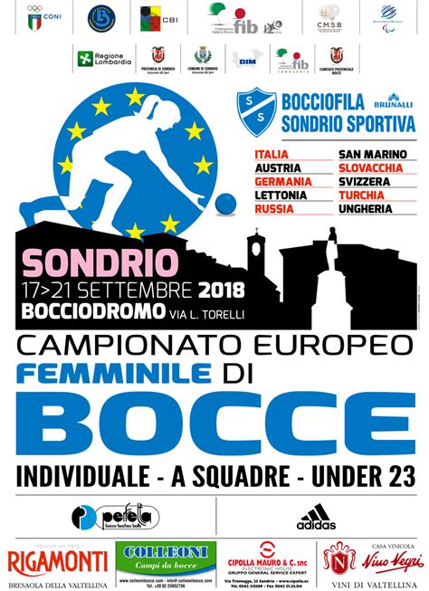 Fib Federazione Italiana Di Bocce Campionati Europei Femminili Gli