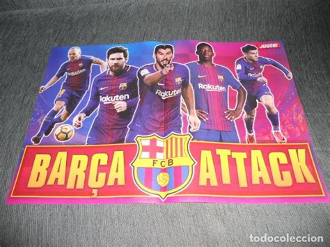 Doble Poster Equipo Messi Fc Barcelona Griezman Comprar Carteles De