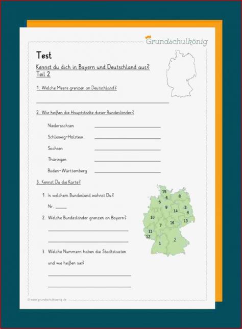 6 Kreativ Sachkunde Bundesländer Arbeitsblätter Sie Berücksichtigen