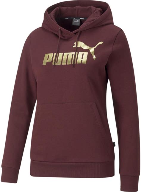 Bluza Z Kapturem Damska Puma ESS METTALIC LOGO FL Borodowa 84995842