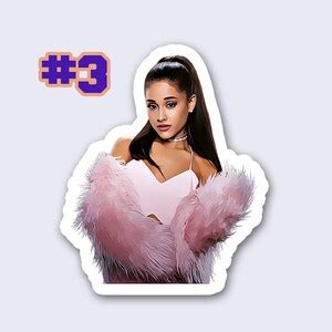 Ariana Grande Sticker Pack Ariana Grande Vinyl Album Stickers Etsy