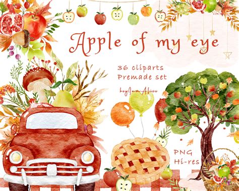 Apple Of My Eyes Composition Set By Heyiamalice Thehungryjpeg