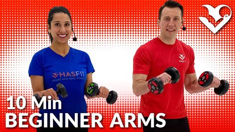 10 Min Standing Beginner Arms Workout With Dumbbells At Home Arm