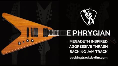 Megadeth Inspired Aggressive Thrash Backing Track Jam In E Phrygian