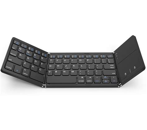 Computers & Accessories Gray Foldable Wireless Keyboard with Portable ...