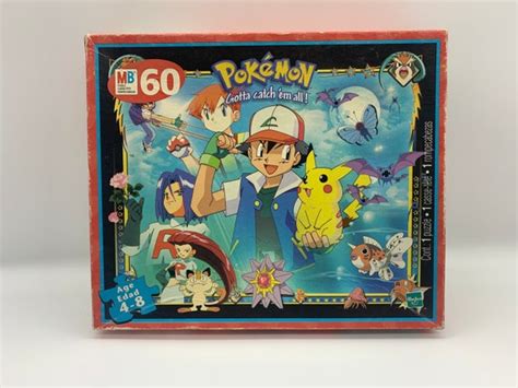 Pokémon Gotta Catchem All 60 Pieces Puzzle Milton Bradley Etsy