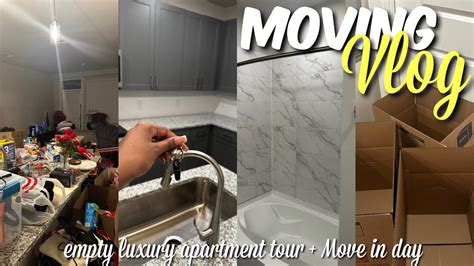 Moving Vlog Luxury Empty Apartment Tour Move In Day Unpacking