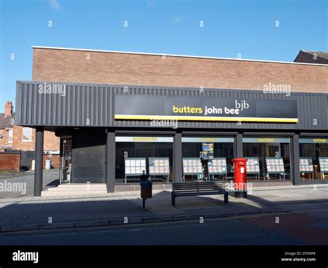 Butters John Bee bjb estate agents in Crewe Cheshire UK Stock Photo - Alamy