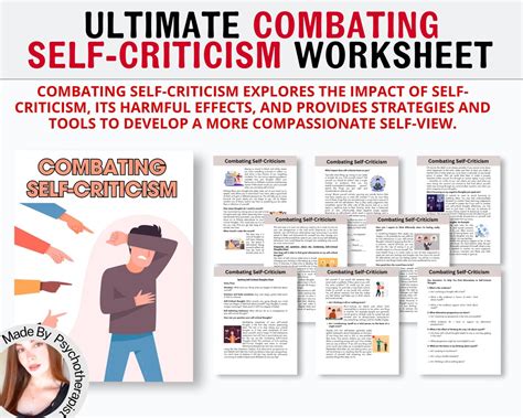 Combating Self Criticism Worksheet Therapy Worksheet Cbt Worksheets