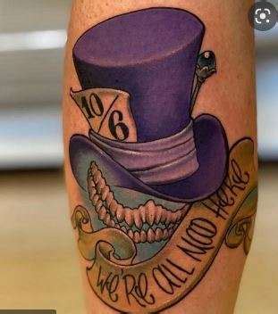 Mad Hatter Tattoo Designs