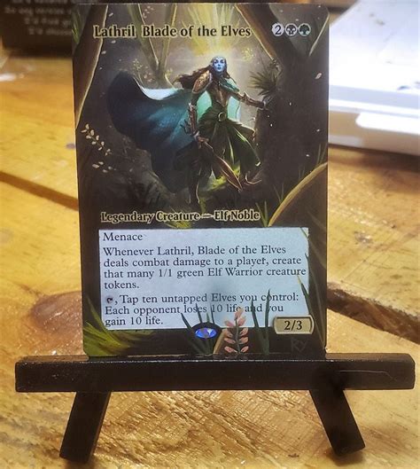 Lathril Blade Of The Elves Full Art Altered Mtg Etsy