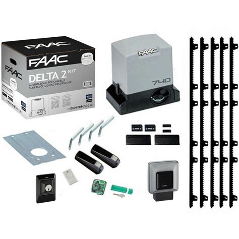 Delta Kit Faac Automazione Motore Cancello Scorrevole Automatico