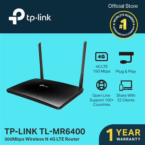 Tp Link Tl Mr Mbps Wireless N G Lte Router Open Line Tp