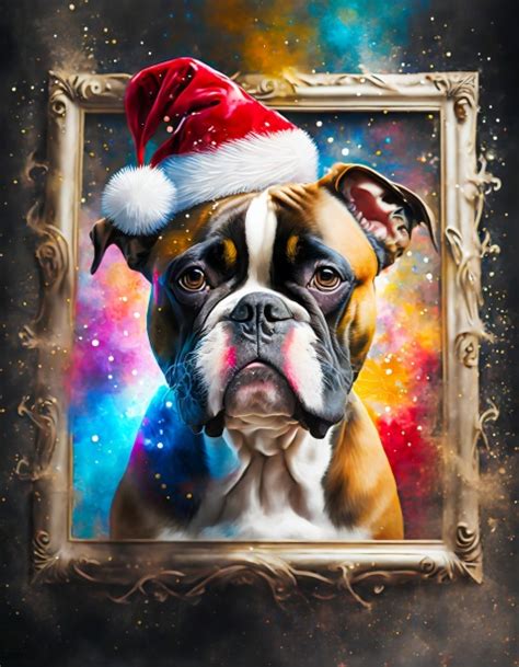 Dog, Boxer, Christmas Day Free Stock Photo - Public Domain Pictures