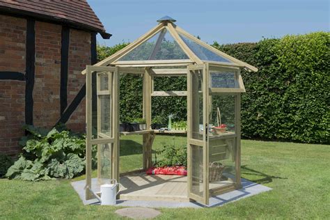 Victorian Tall Wall Greenhouse Forest Garden Timber Greenhouse