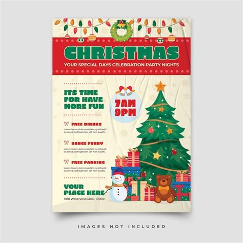 Premium Psd Merry Christmas Poster Template