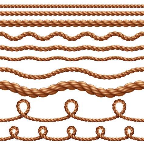 premium vector seamless pattern rope